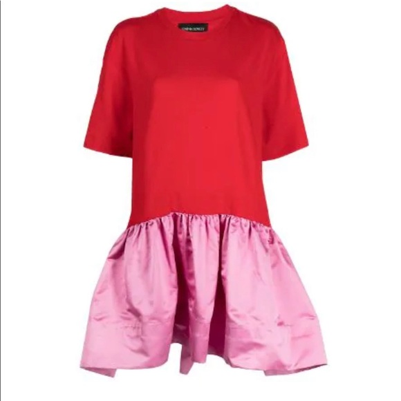 Cynthia Rowley Dresses & Skirts - Brand New Cynthia Rowley Red and Pink Jersey Satin Combo dress
